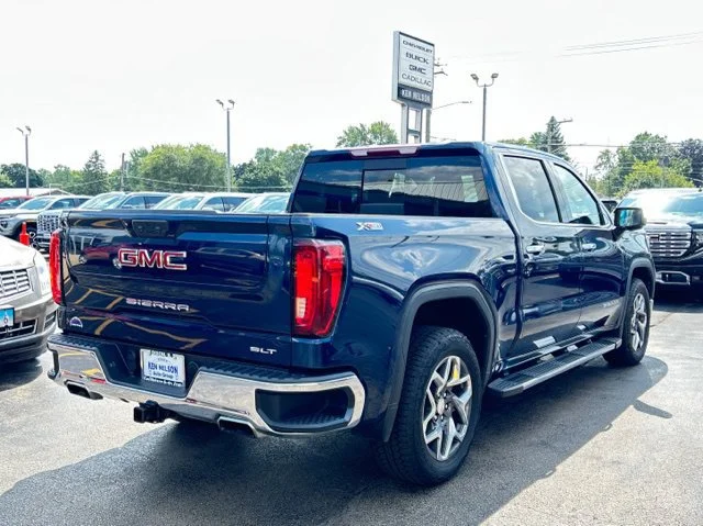 Used 2023 PACIFIC BLUE METALLIC GMC SLT image 8