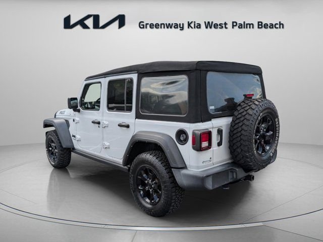 Used 2021 White Jeep Unlimited Willys image 5