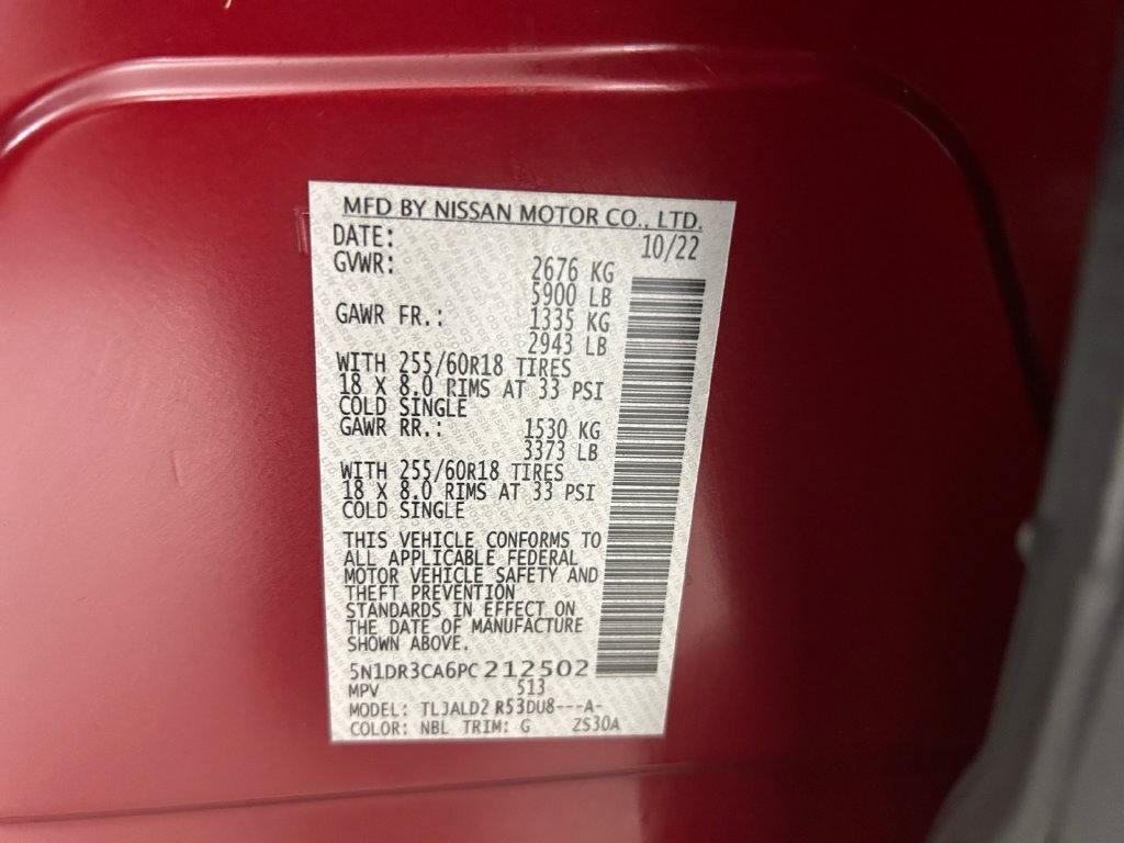 Used 2023 Red Nissan SL image 20
