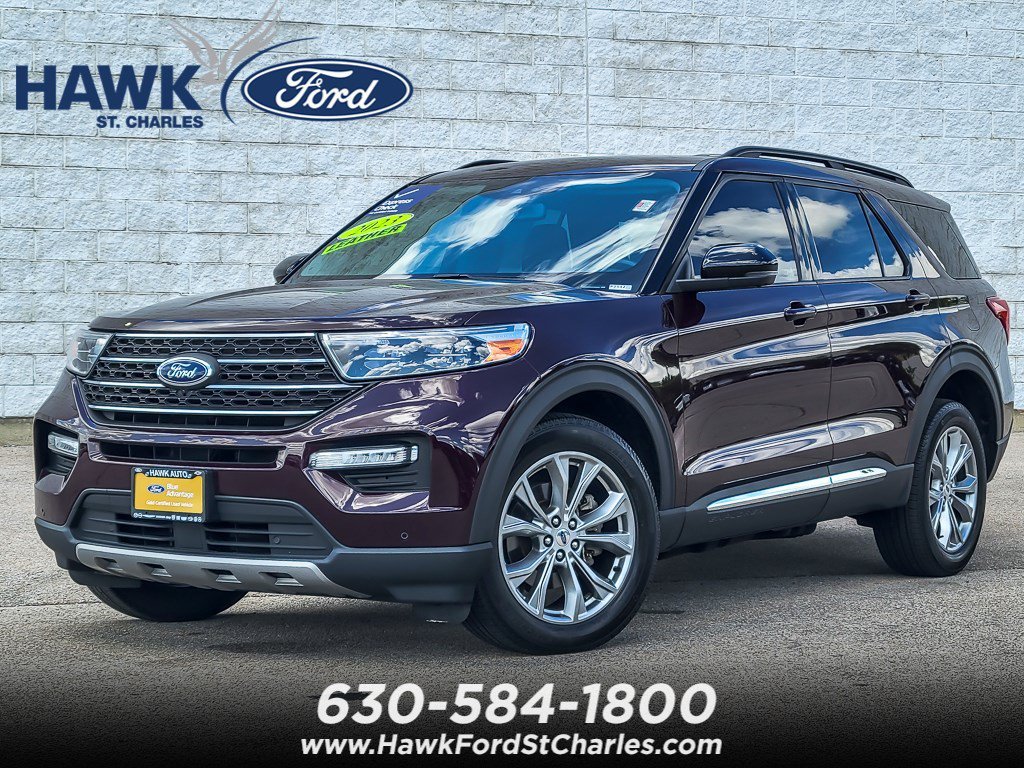 Certified Used 2023 Red Metallic Ford XLT image 1