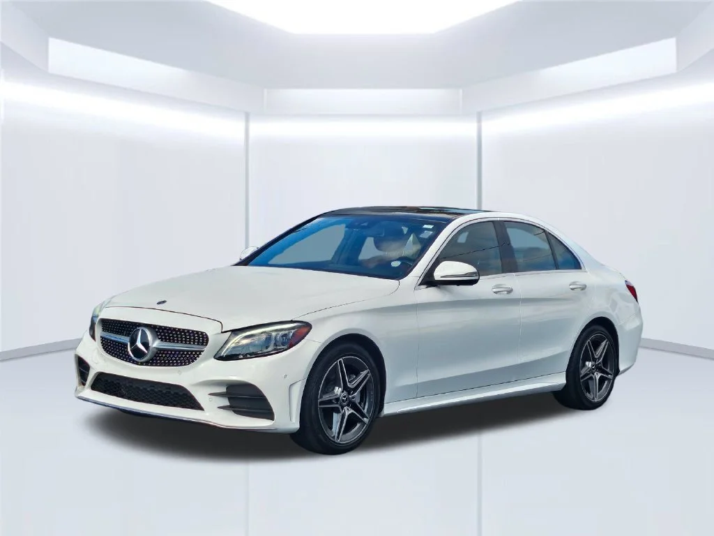 Used 2021 Polar White Mercedes-Benz C 300 image 2