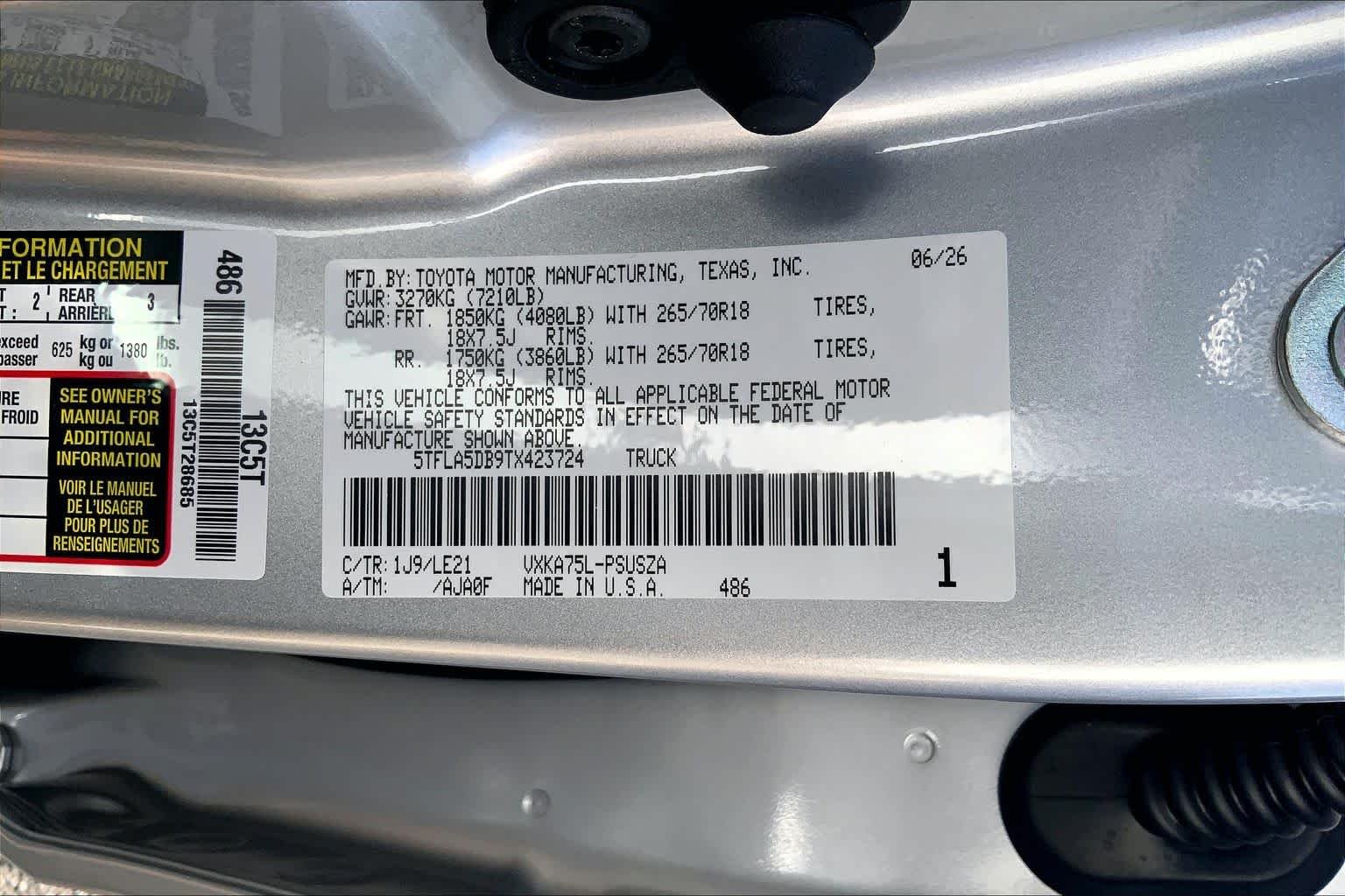 New 2026 Celestial Silver Metallic Toyota SR5 image 21