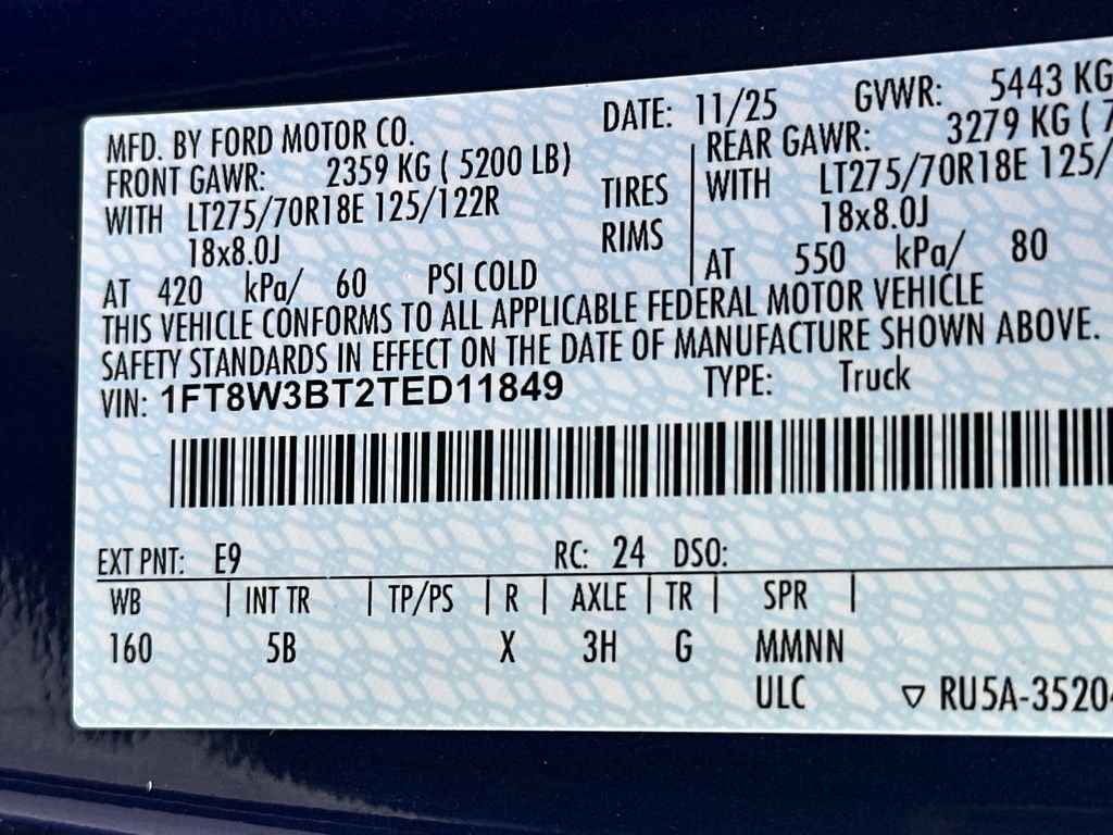 New 2026 Argon Blue Metallic Ford F-350® Lariat® image 33