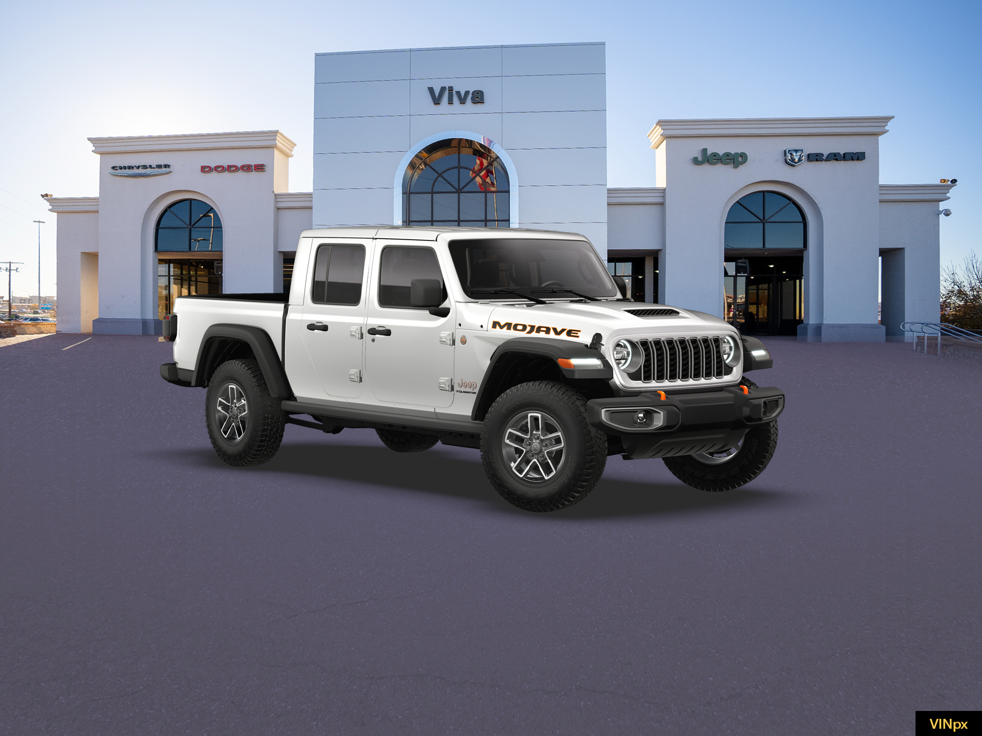 New 2026 Bright White Clear-Coat Exterior Paint Jeep Mojave image 22