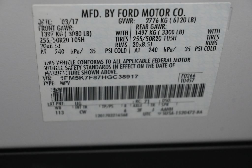 Used 2017 White Ford Limited image 33