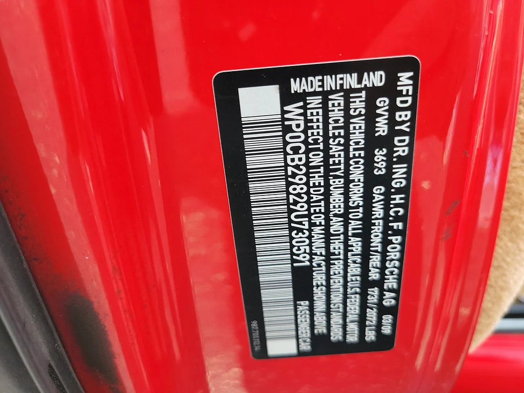 Used 2009 Guards Red PORSCHE S image 27