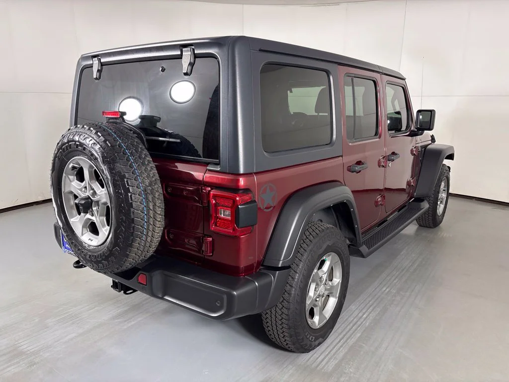 Used 2021 Red Jeep Unlimited Sport image 8
