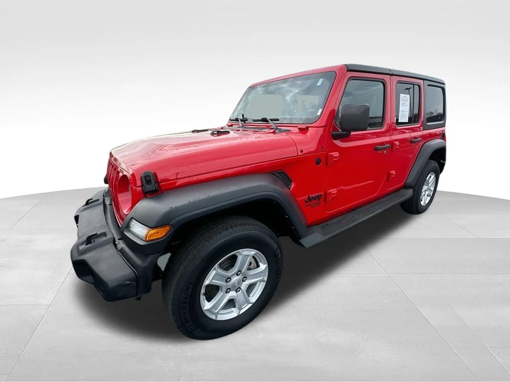 Used 2021 Red Jeep Unlimited Sport S image 4