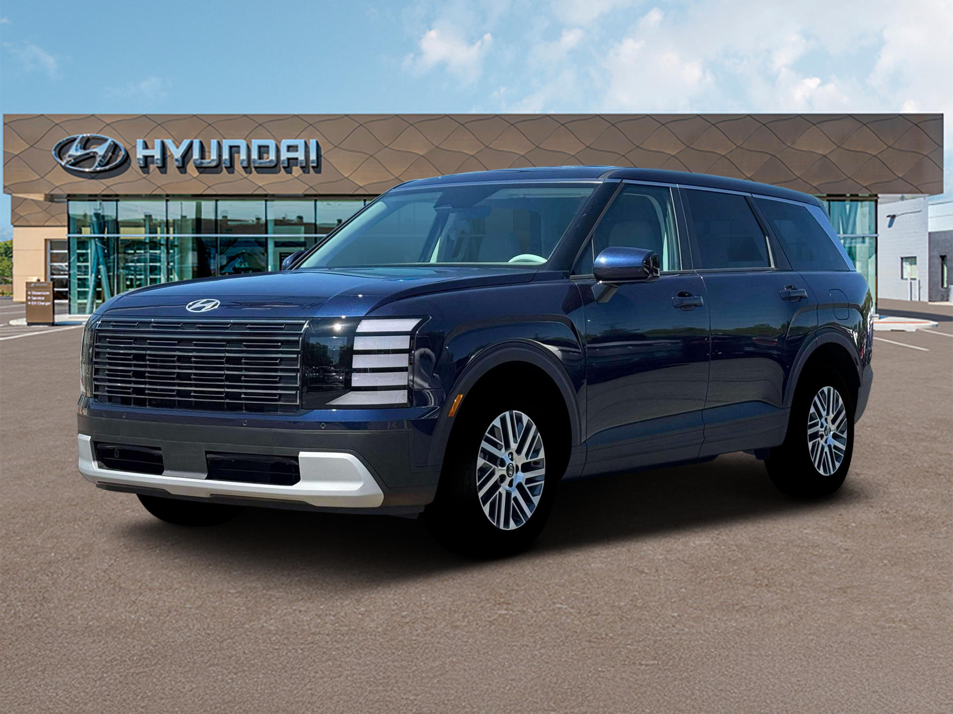 New 2026 Blue Hyundai SE AWD image 1