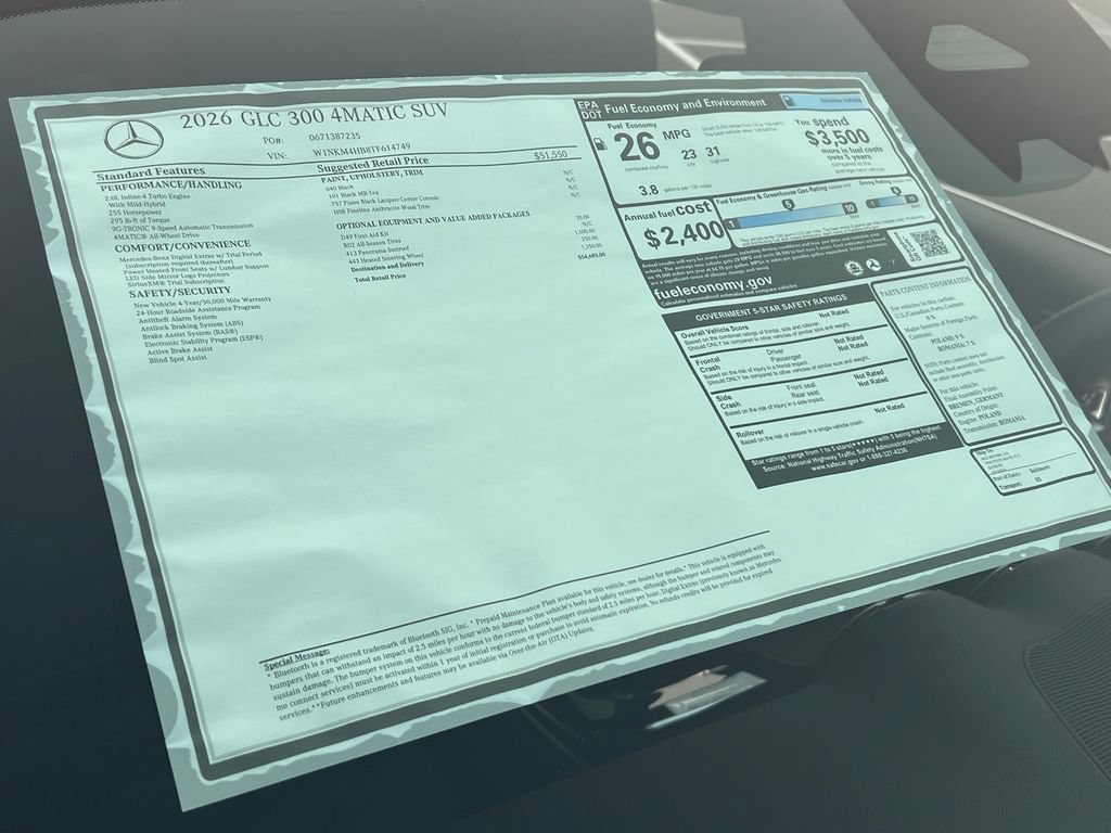 New 2026 Black Mercedes-Benz GLC 300 image 70