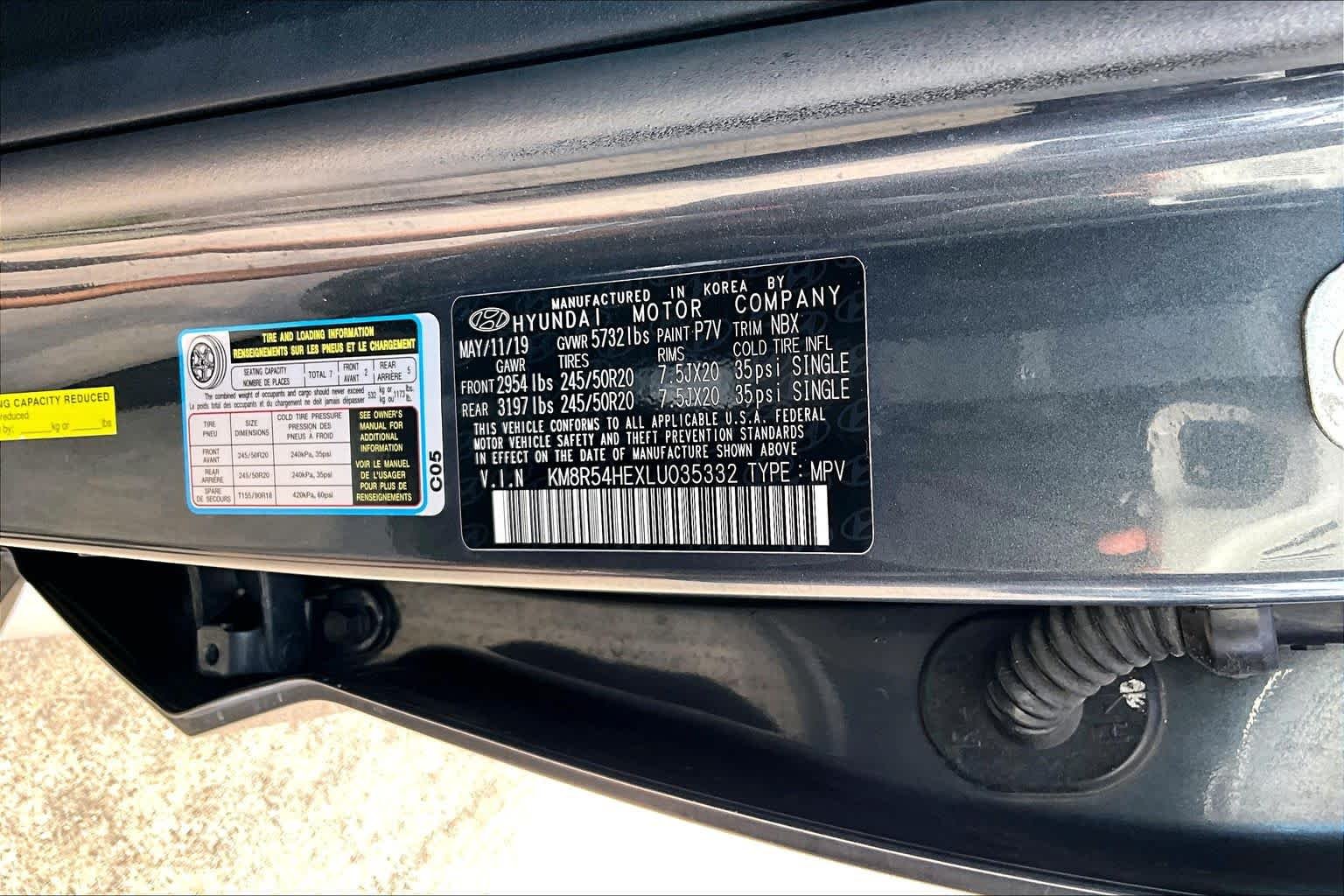 Used 2020 Steel Graphite Hyundai Limited image 33