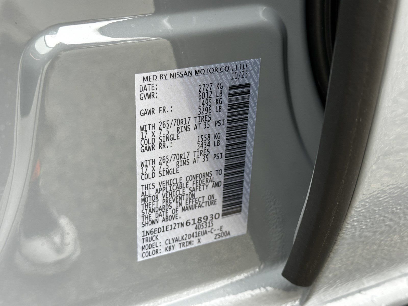New 2026 Gray Nissan PRO-X image 33