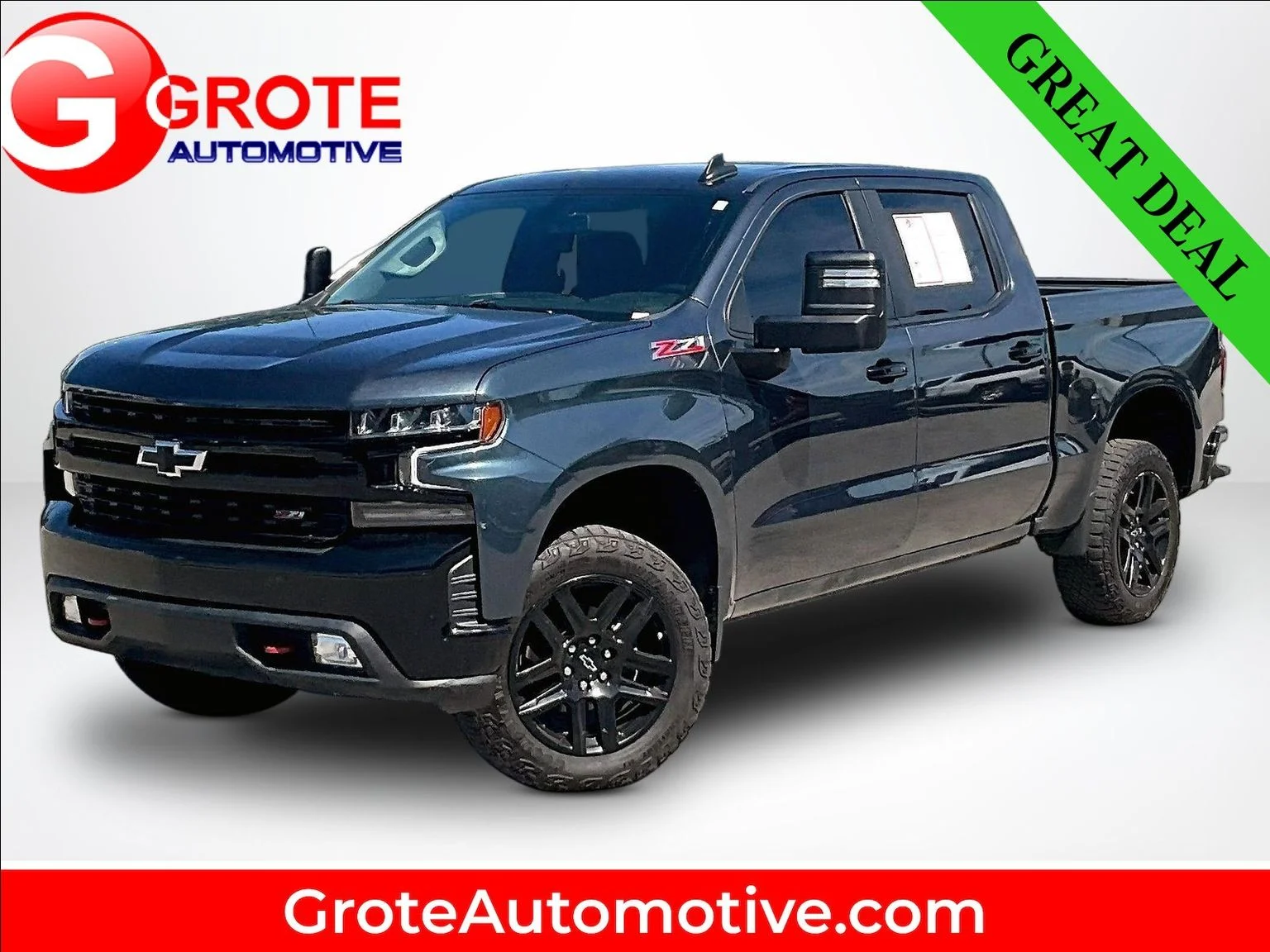 Used 2021 Gray Chevrolet LT Trail Boss image 1