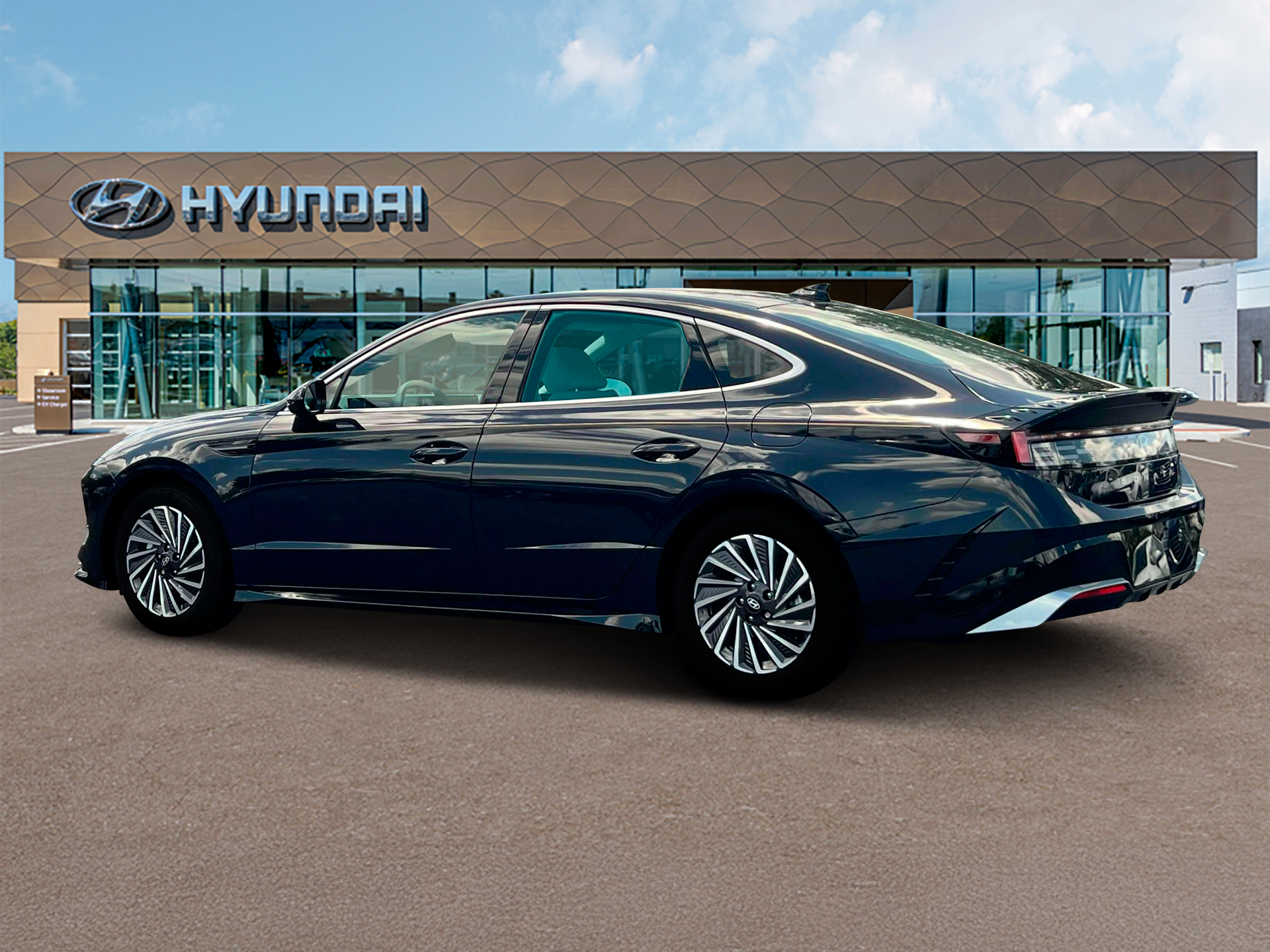 New 2025 Blue Hyundai SEL image 4