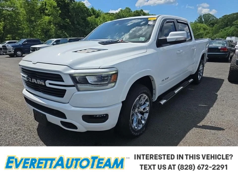 Used 2022 Bright White Clearcoat Ram Laramie image 1