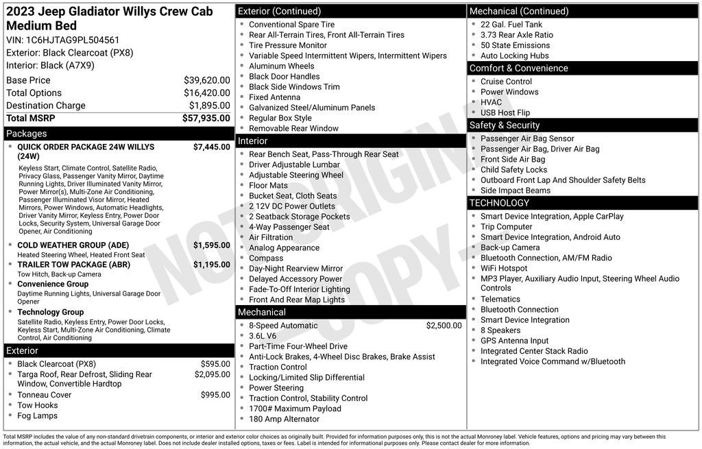 Used 2023 Black Jeep Willys image 36