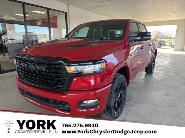New 2026 Molten Red Pearl-Coat Exterior Paint RAM Laramie image 1