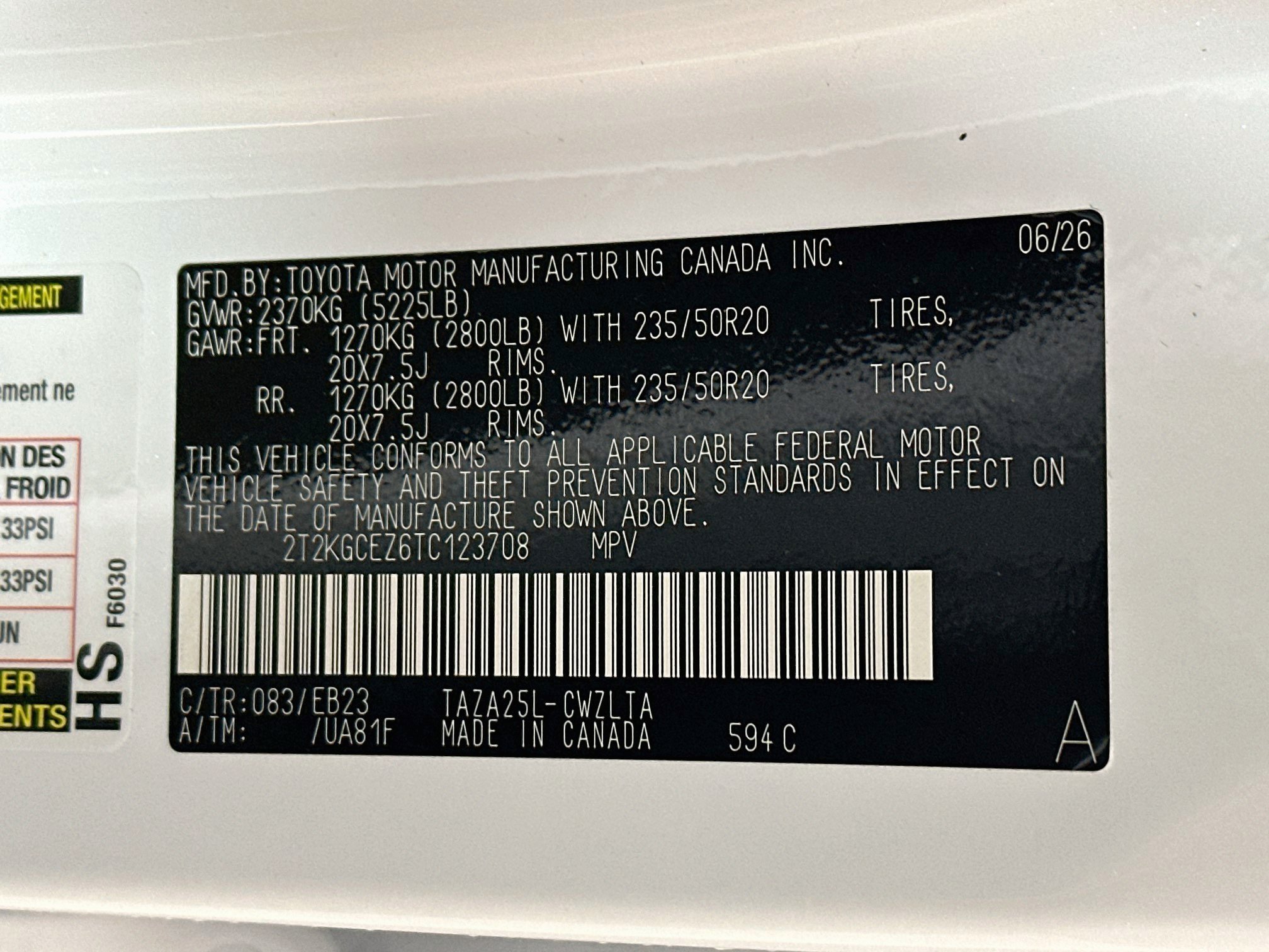 New 2026 Ultra White Lexus  350 F SPORT HANDLING AWD image 30