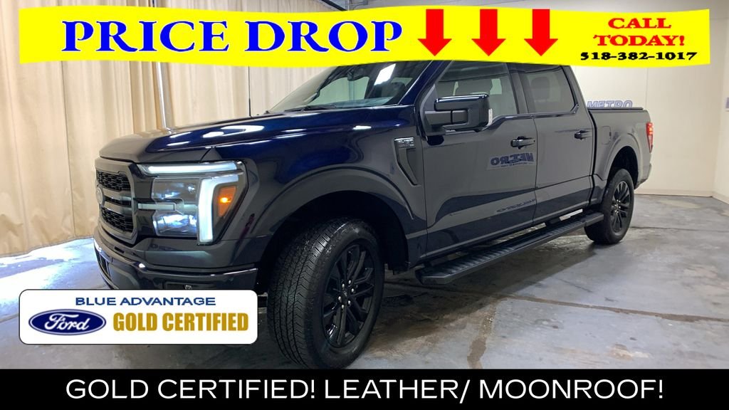 Certified Used 2025 Blue Metallic Ford Lariat image 7