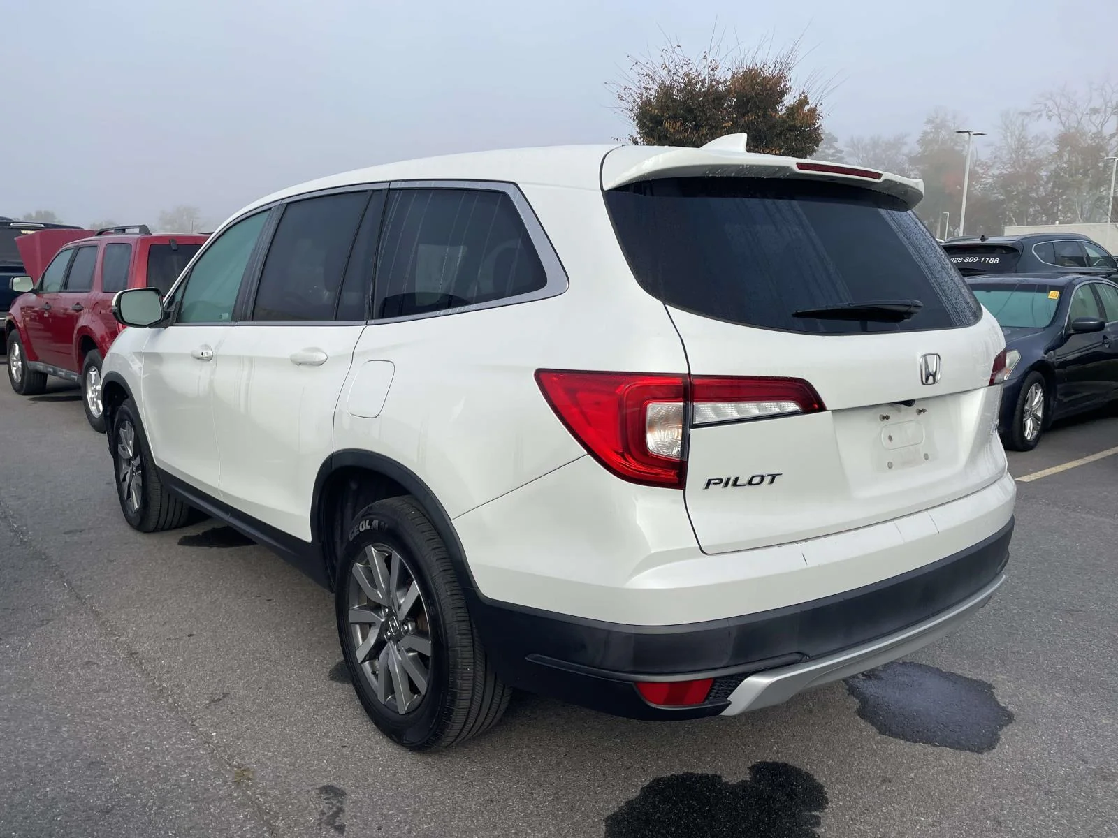 Used 2021 Platinum White Pearl Honda EX-L image 3