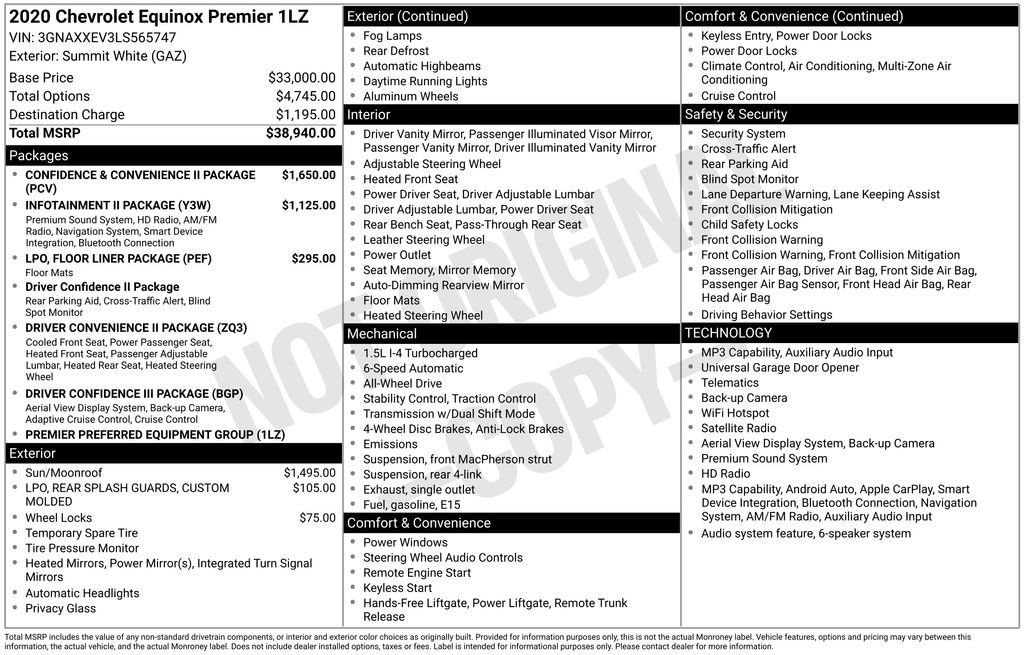 Used 2020 White Chevrolet Premier image 14