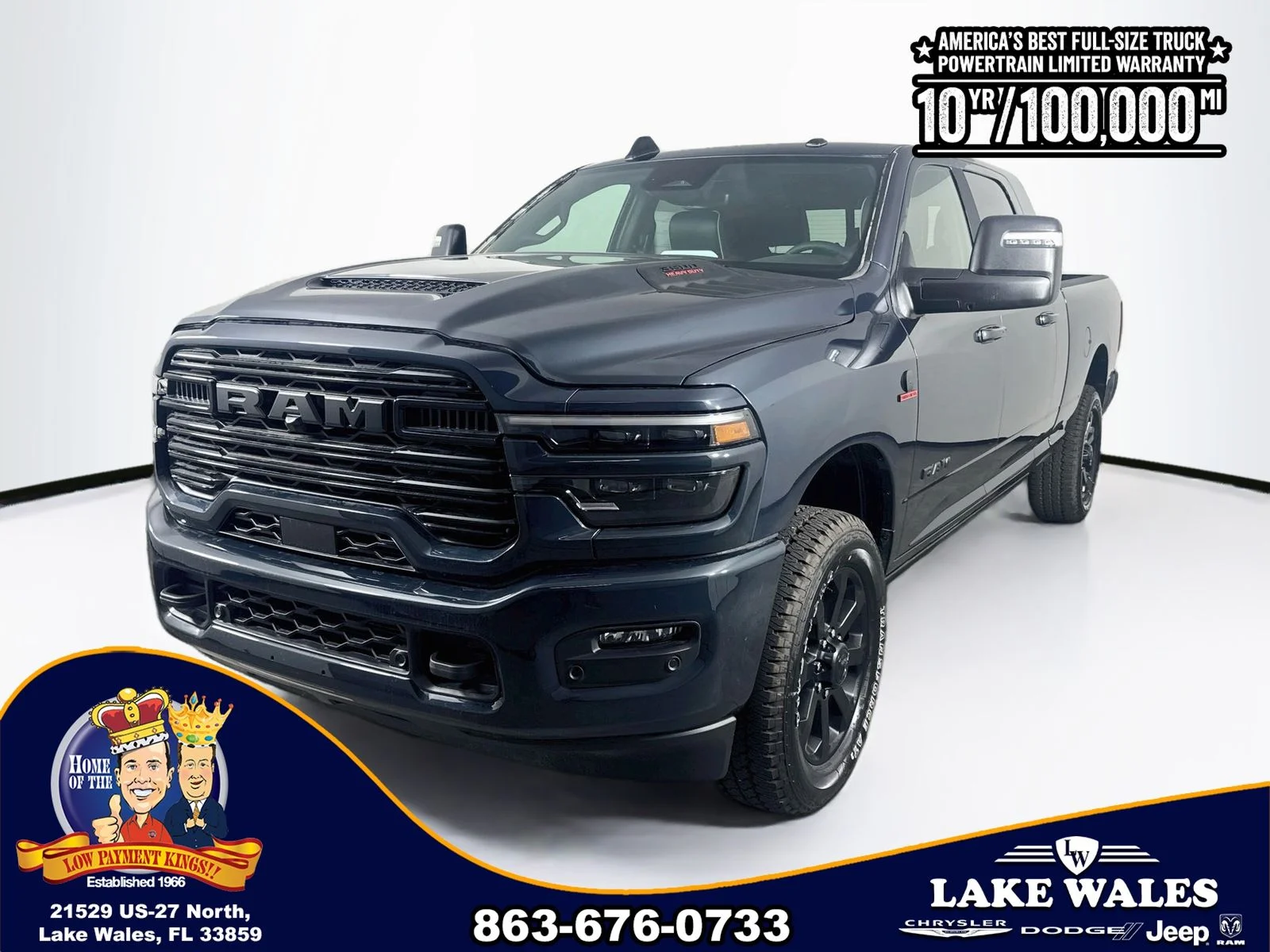 New 2026 Forged Blue Metallic Exterior Paint RAM LARAMIE image 3