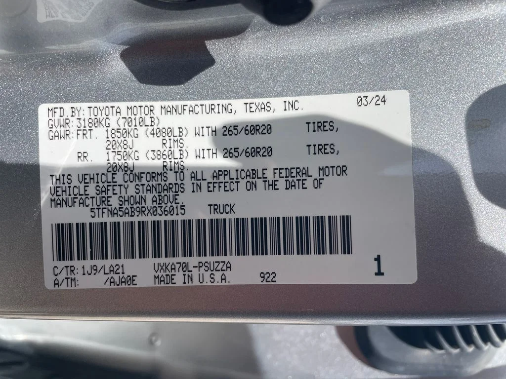 Used 2024 Silver Toyota Platinum image 30