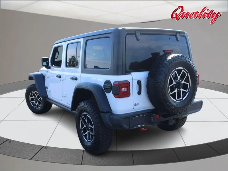 Used 2024 Bright White Clearcoat Jeep Rubicon image 5