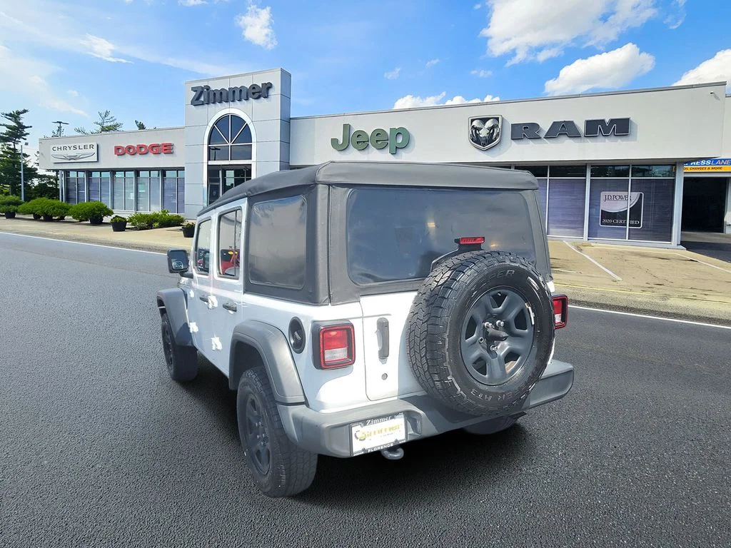 Used 2019 White Jeep Unlimited Sport image 3