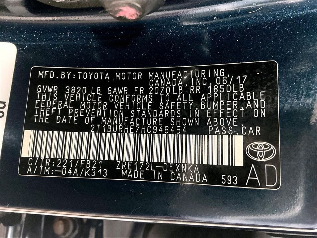 Used 2017 Blue Toyota LE image 35