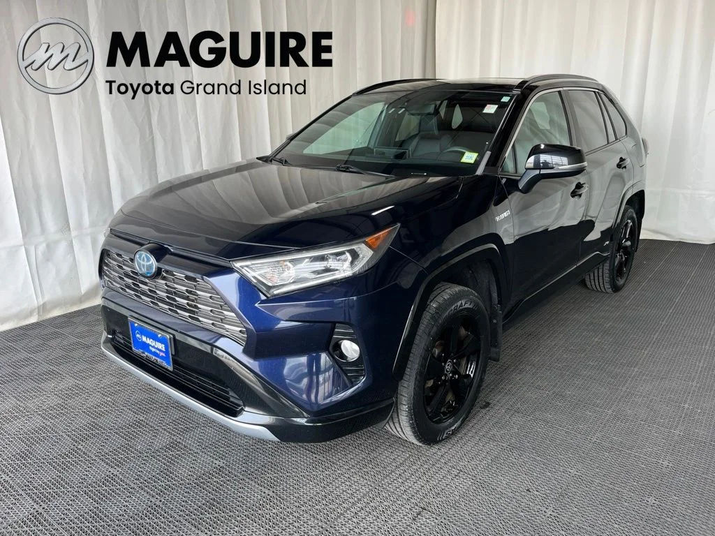 Used 2021 Midnight Black Metallic Toyota XSE image 1