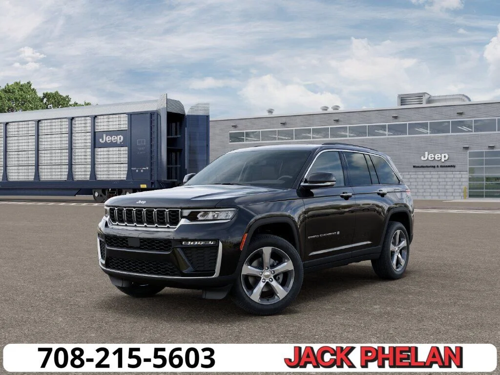 New 2026 Diamond Black Crystal Pearlcoat Jeep Limited image 1