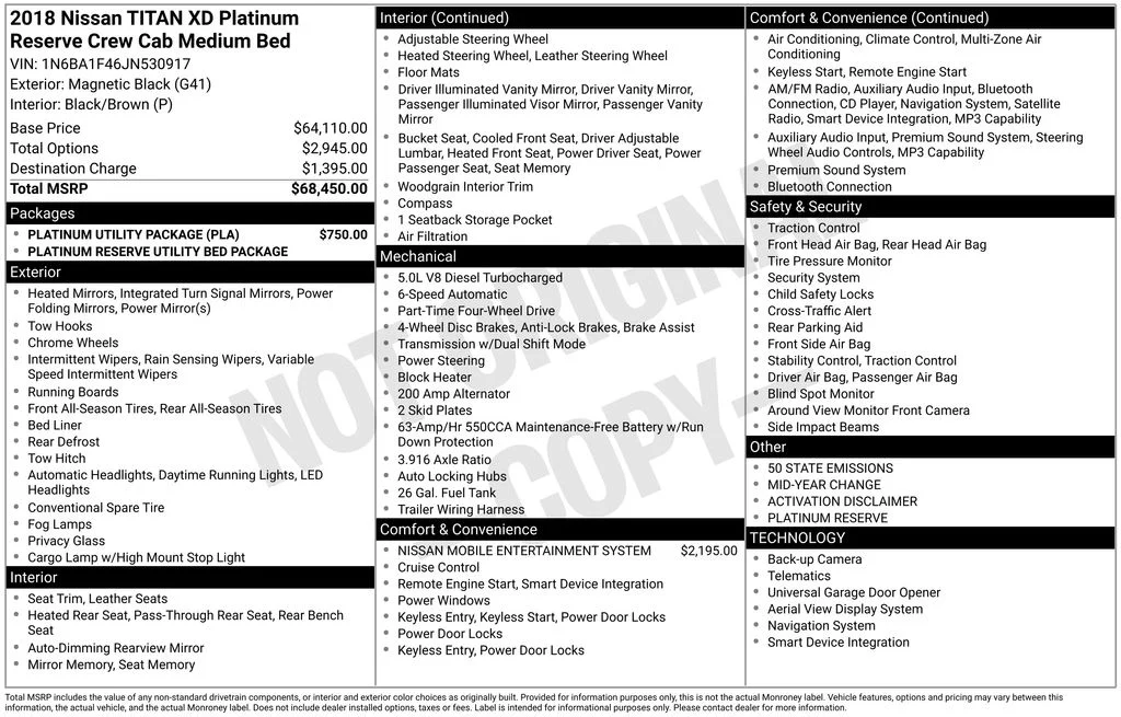 Certified Used 2018 Magnetic Black Nissan Platinum Reserve image 30