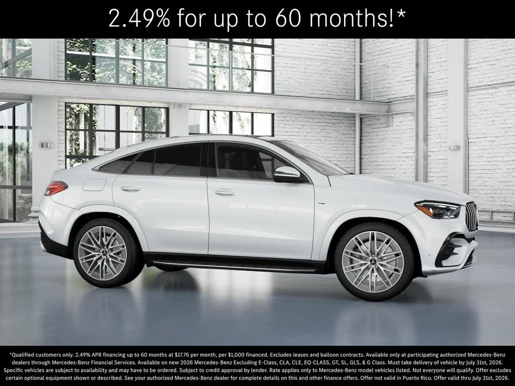 New 2026 MANUFAKTUR Moonlight White Metallic Mercedes-Benz AMG® GLE 53 4MATIC+ Coupe image 14