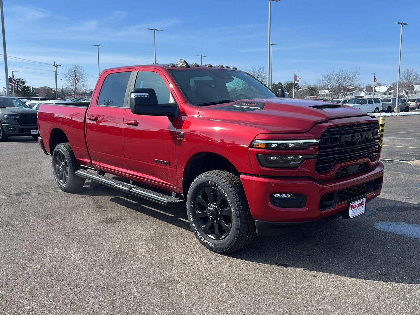 New 2026 Molten Red Pearl-Coat Exterior Paint RAM Laramie image 2