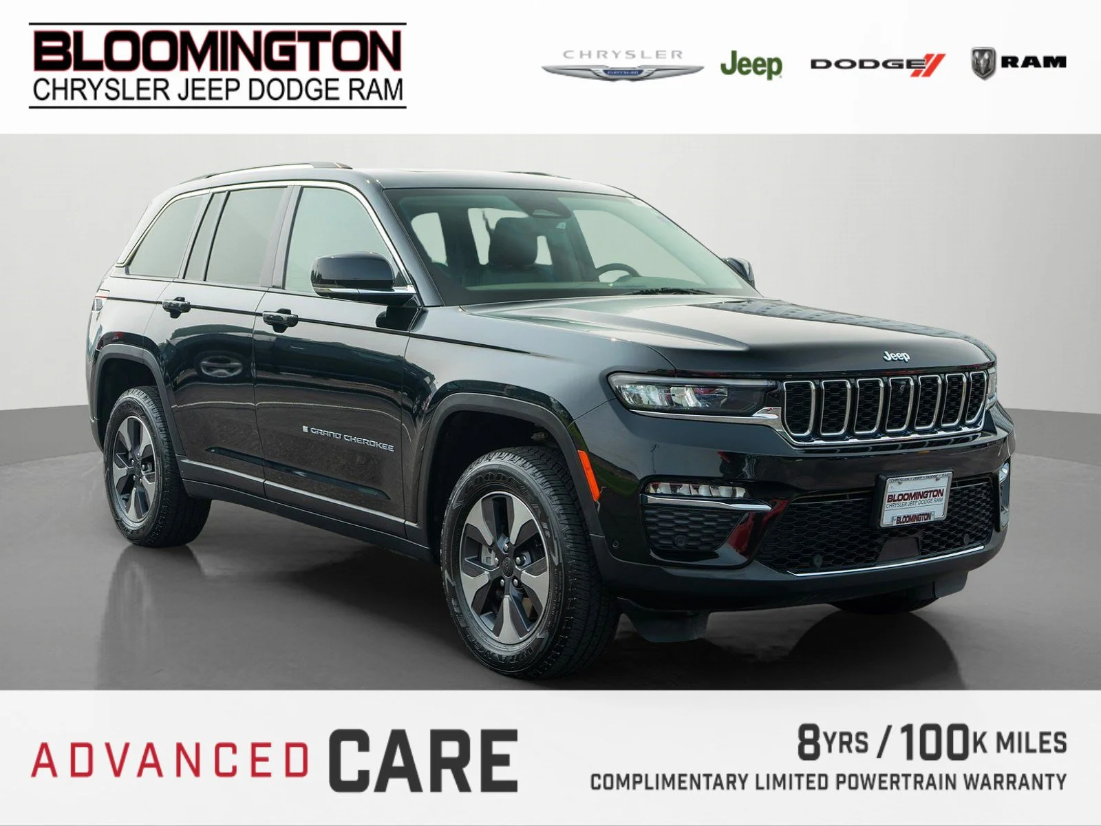 Used 2022 Diamond Black Crystal Pearlcoat Jeep 4xe image 1