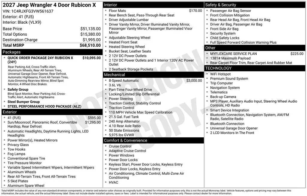 New 2027 41 Jeep Rubicon X image 2