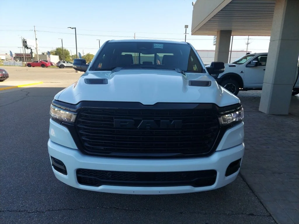 New 2026 Bright White Clear-Coat Exterior Paint RAM Laramie image 3