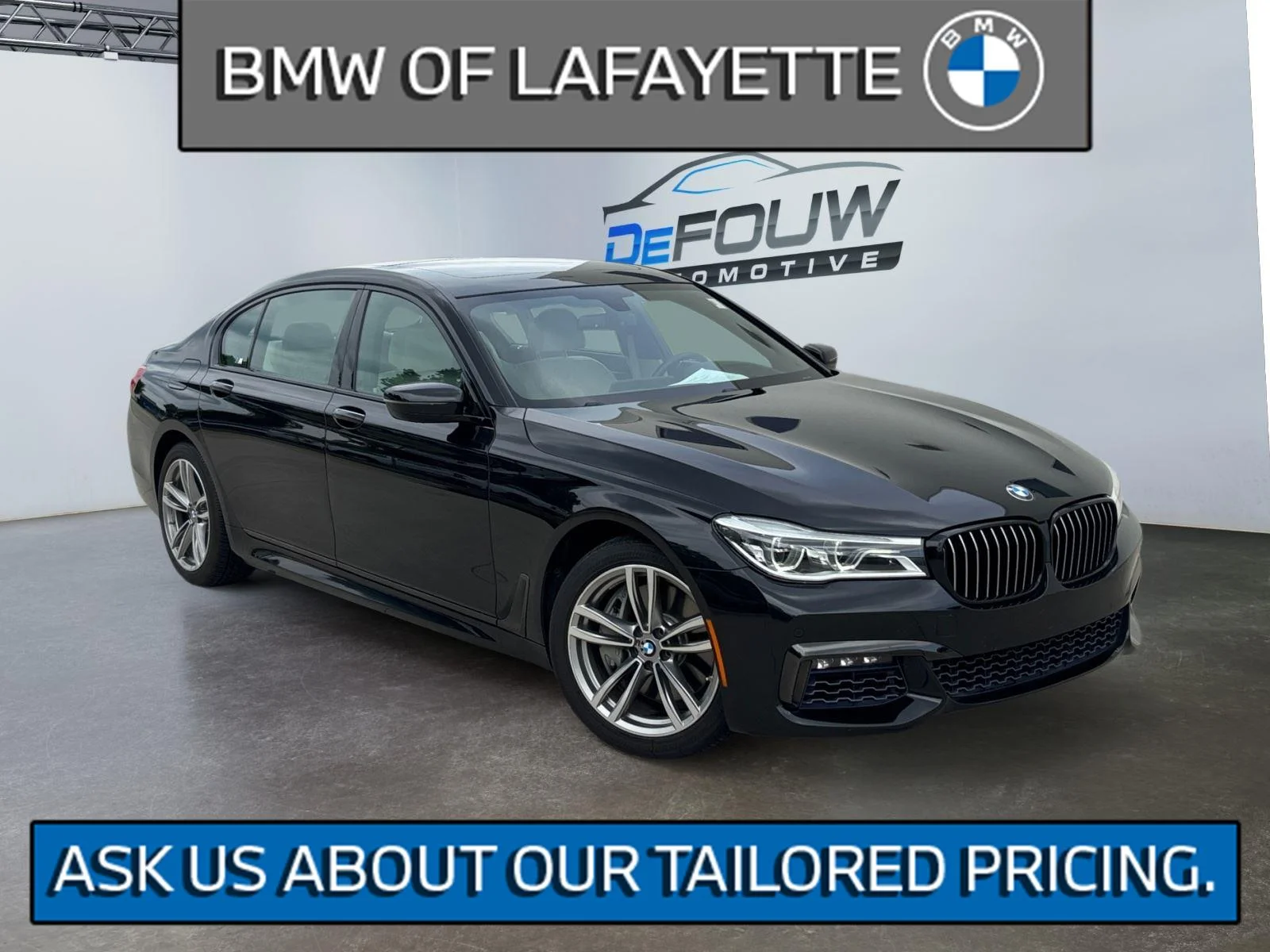 Used 2017 Black Sapphire Metallic BMW 750i xDrive image 1