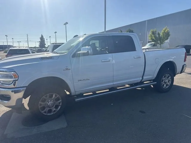Used 2022 Bright White Clearcoat Ram Laramie image 1