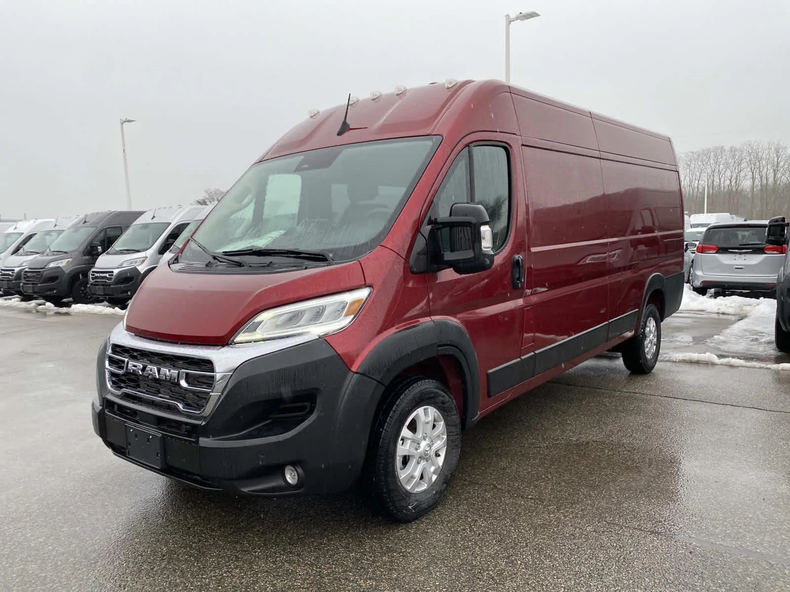 Used 2025 Deep Cherry Red Crystal Pearlcoat Ram SLT+ image 8