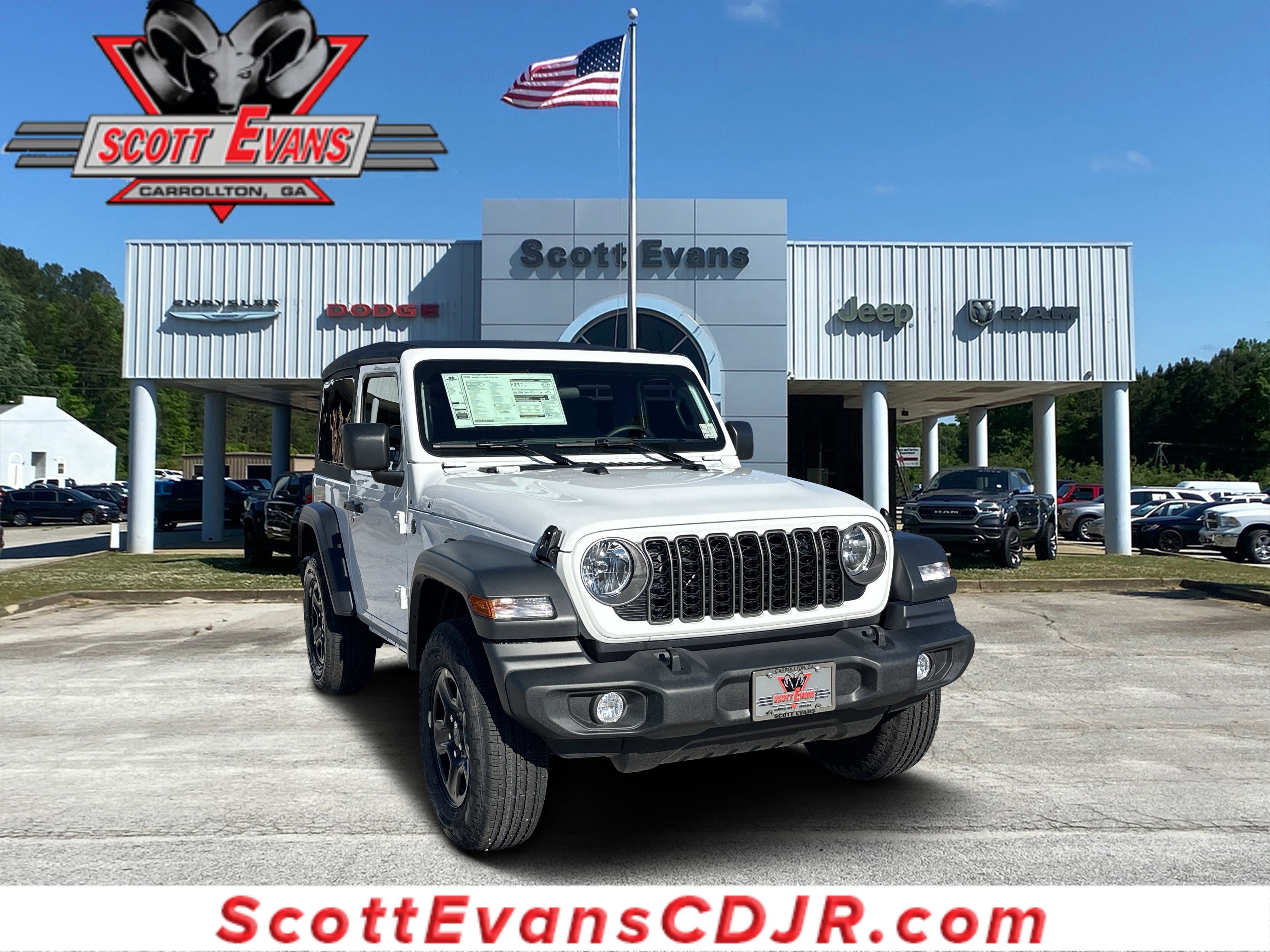 New 2026 Bright White Clearcoat Jeep Sport image 1