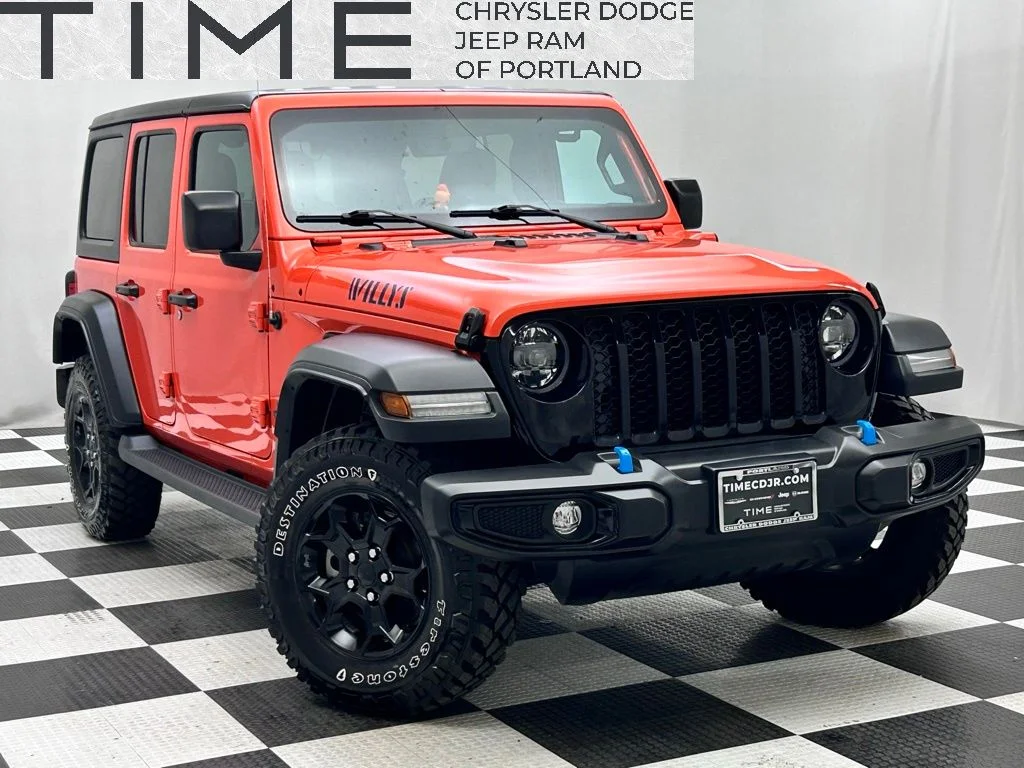 Used 2023 Orange Jeep Willys 4xe image 1