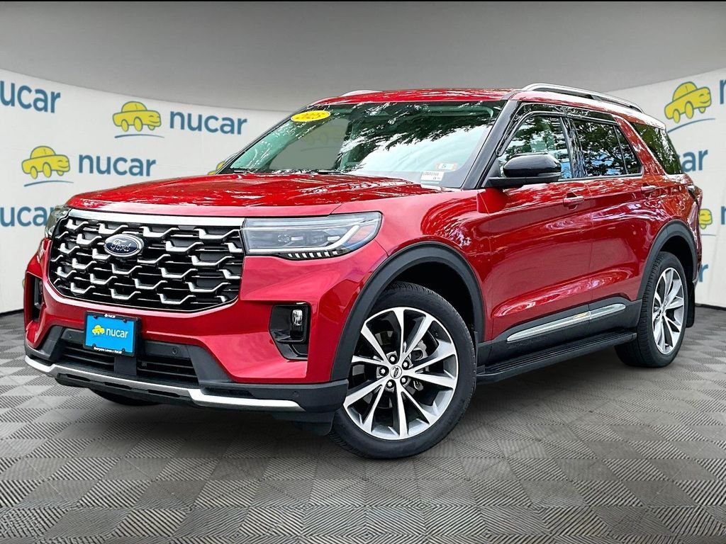 Used 2025 Red Metallic Ford Platinum image 3