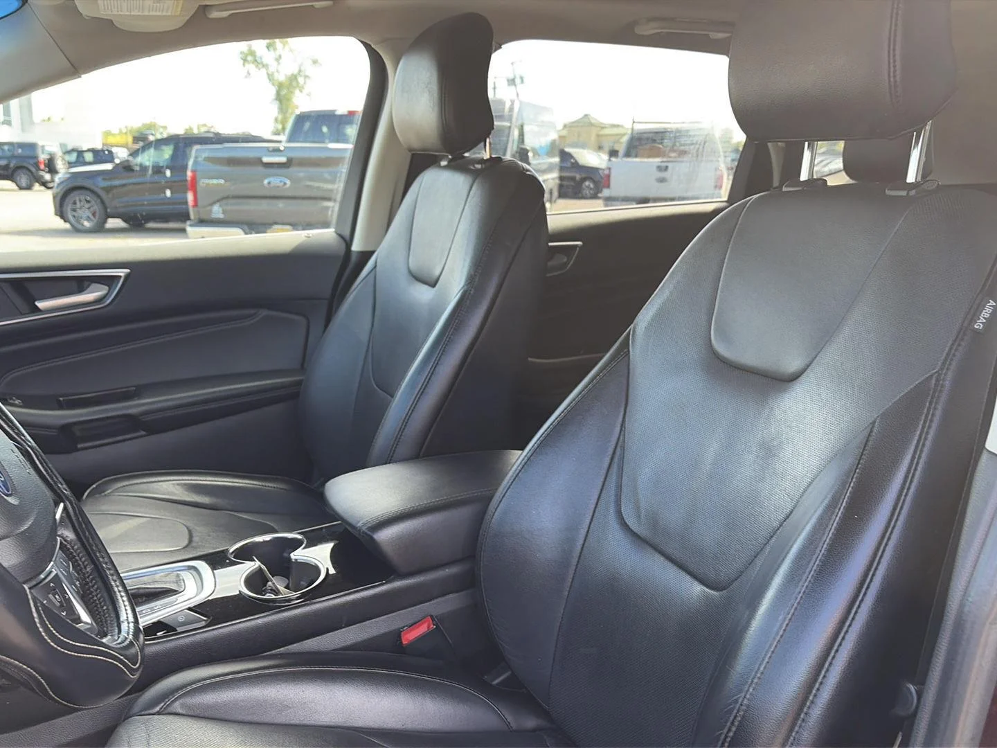 Used 2018 Burgundy Velvet Metallic Tinted Clearcoat Ford Titanium image 4