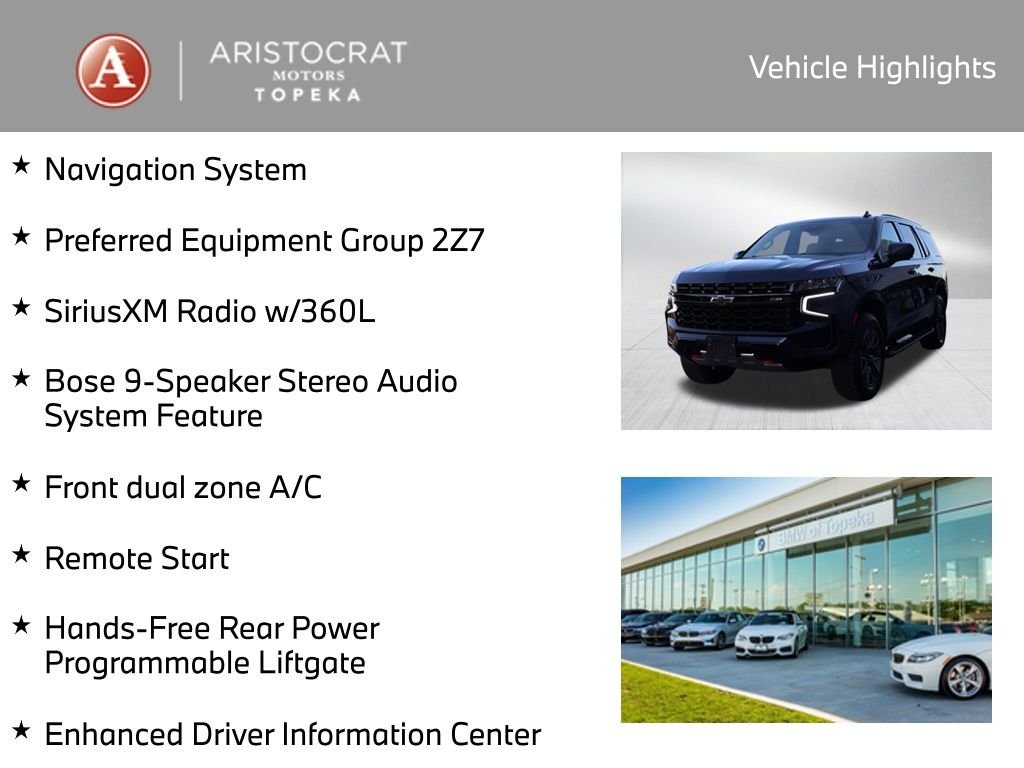 Used 2023 Chevrolet Tahoe Z71 with VIN 1GNSKPKD9PR182497 for sale in Kansas City