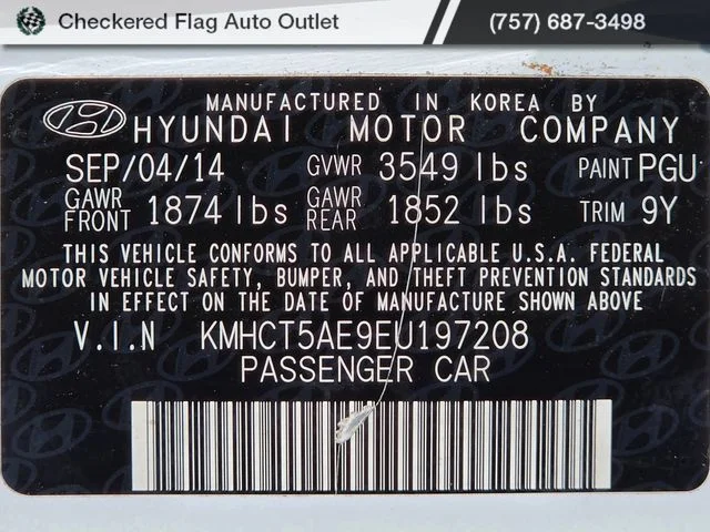 Used 2014 Century White Hyundai GS image 42