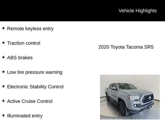Used 2020 Cement Toyota SR5 image 6