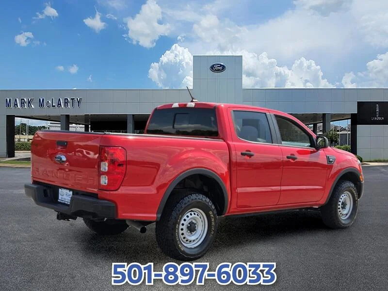 Used 2021 RED FORD XL 2WD SUPERCREW 5