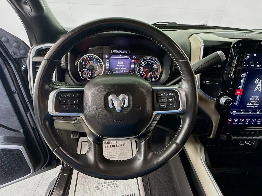 Used 2019 Diamond Black Crystal Pearlcoat Ram Laramie image 17